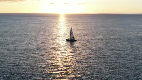Sailboat on the cosmic sea